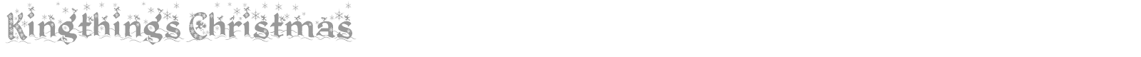Kingthings Christmas font preview